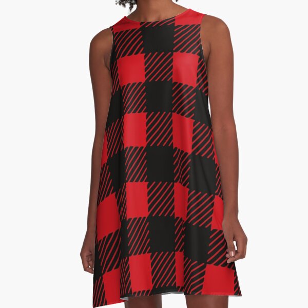 Bright Rainbow Plaid A-Line Dress for Sale by plaidwerx