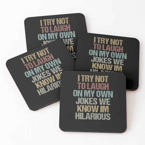 Item preview, I try not to laugh on my own jokes we know im hilarious / Funny Sarcastic Gift Idea  designed and sold by Chamssou.