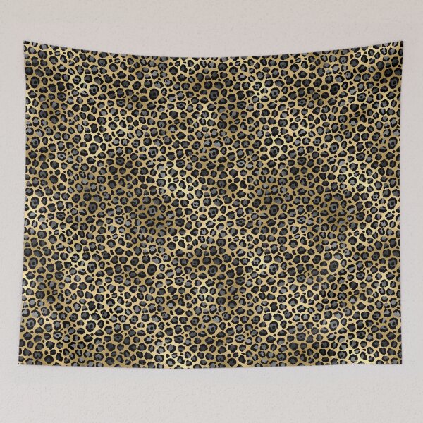 Item preview, Gold Leopard Lover Print Pattern designed and sold by UniQueensShop.