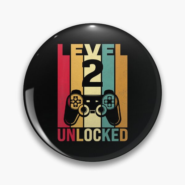 Item preview, Level 2 Unlocked Two 2yr 2 Birthday Boy Son Funny Gamer 2nd Years Old designed and sold by MalloWilli.