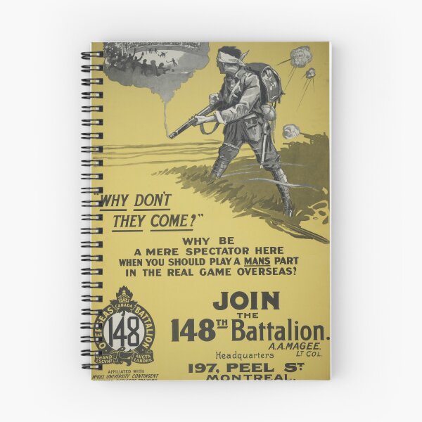 Item preview,  WW1 Propaganda Poster - Vintage Canada 148th Batallion Design designed and sold by critterville.