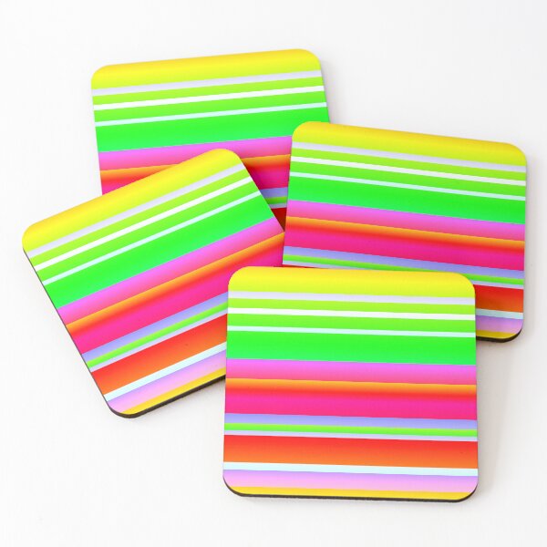 Item preview, Vibrant summer times color palette (striped) designed and sold by lausn.