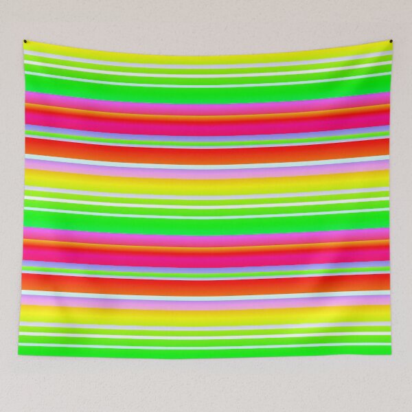 Item preview, Vibrant summer times color palette (striped) designed and sold by lausn.