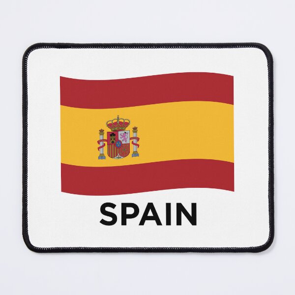 Item preview, Spain Wave Flag With Text (On White) designed and sold by STUDIO-72.