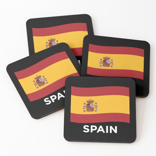 Item preview, Spain Wave Flag With Text (On Black) designed and sold by STUDIO-72.