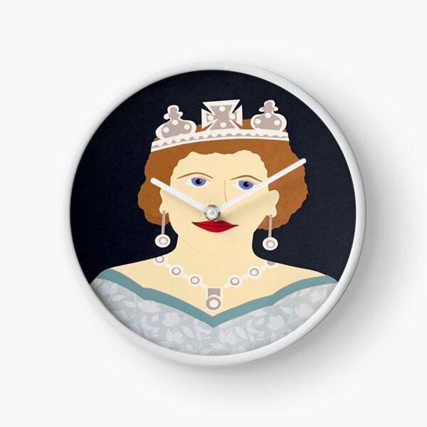"Queen Elizabeth II" by Susan Frye Clock