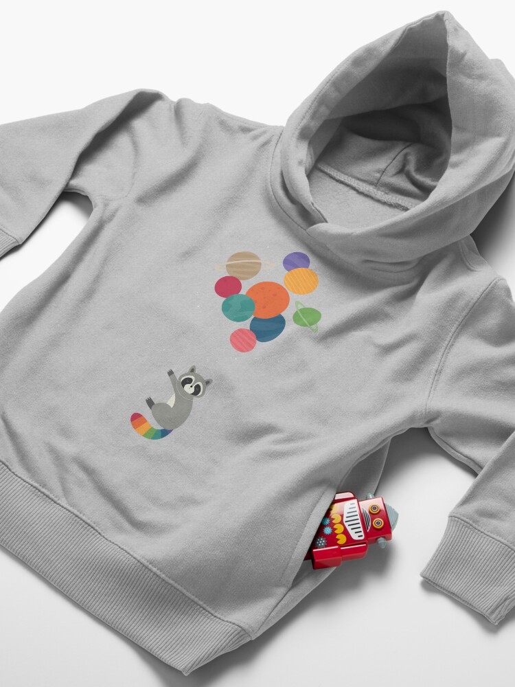 Thumbnail 4 of 5, Toddler Pullover Hoodie, Space Raccoon designed and sold by AndyWestface.