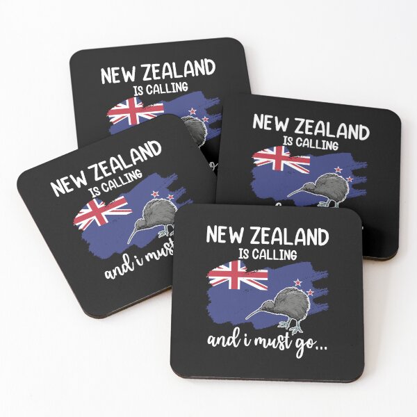 Item preview, New Zealand Flag New Zealand Is Calling & I Must Go Kiwi designed and sold by Lenny Stahl.