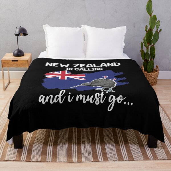 Item preview, New Zealand Flag New Zealand Is Calling & I Must Go Kiwi designed and sold by Lenny Stahl.