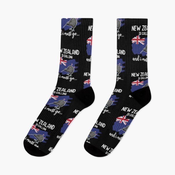 Item preview, New Zealand Flag New Zealand Is Calling & I Must Go Kiwi designed and sold by Lenny Stahl.