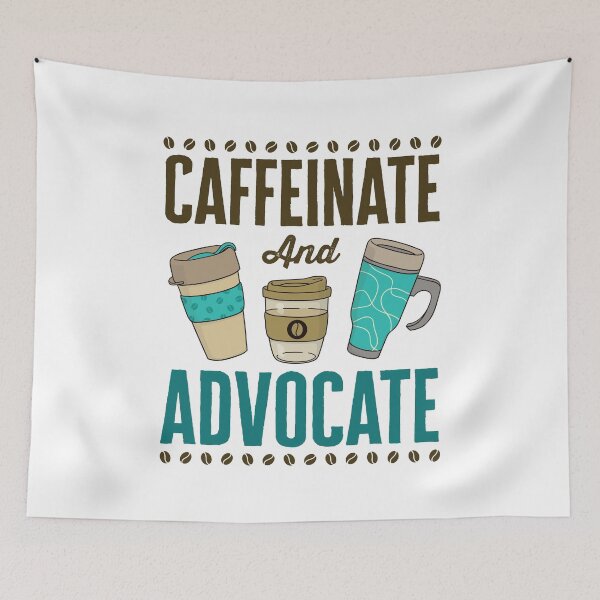 Item preview, Caffeinate and Advocate Lawyer Attorney designed and sold by jaygo.