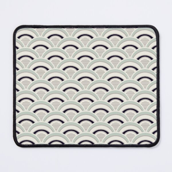 Item preview, Japanese Seigaiha Wave in neutral pastel colors designed and sold by BrankaPD.