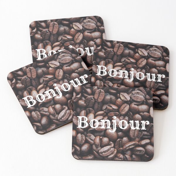 Item preview, Morning French Coffee Bonjour designed and sold by KamoMokotedi.