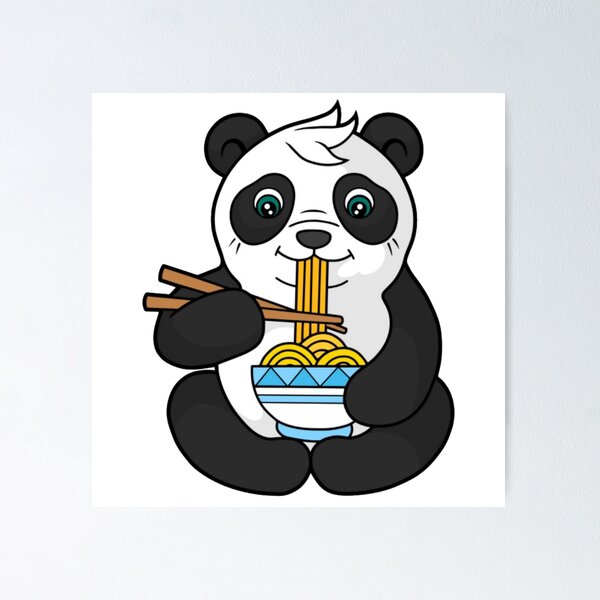 Item preview, Panda de ramen designed and sold by ColoredTime.