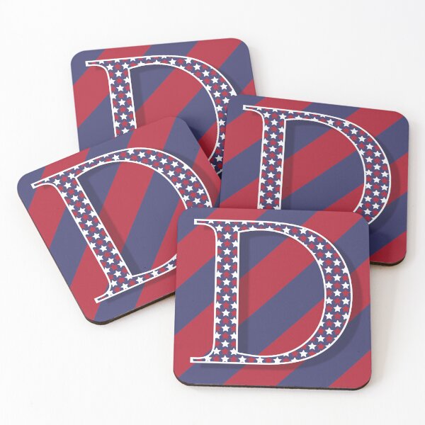 Item preview, The Letter D Americana Old Glory Red and Blue 5748 designed and sold by Art in My Loft.