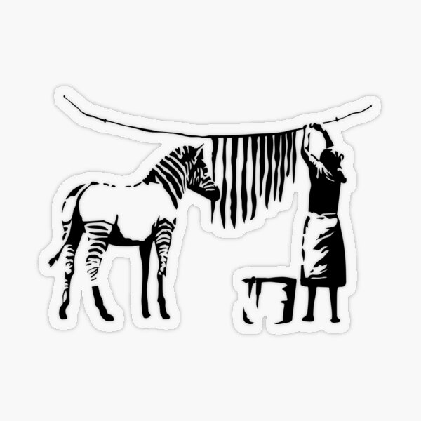 Zebra Wash Stencil Art Banksy Poster for Sale by WE-ARE-BANKSY