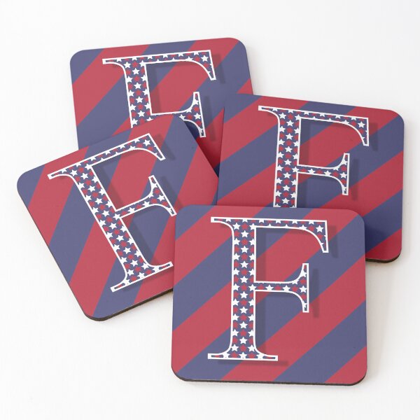 Item preview, The Letter F Americana Old Glory Red and Blue 5748 designed and sold by Art in My Loft.