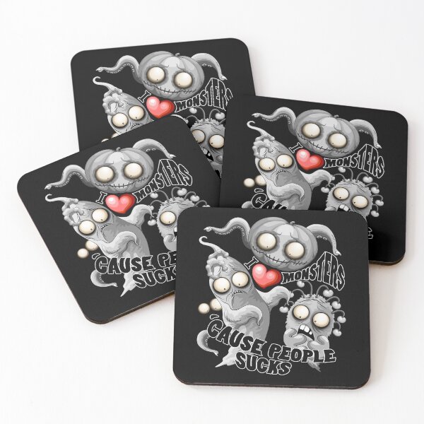Item preview,  I Love Monsters because People Sucks - Creepy Cute Monsters Characters designed and sold by BluedarkArt.