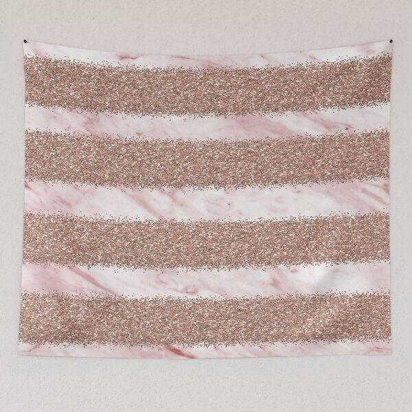 Item preview, Pink marble glitter blush stripes designed and sold by peggieprints.