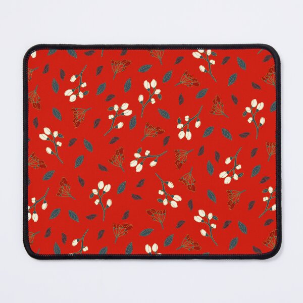 Item preview, Spring flower buds on red background designed and sold by BrankaPD.