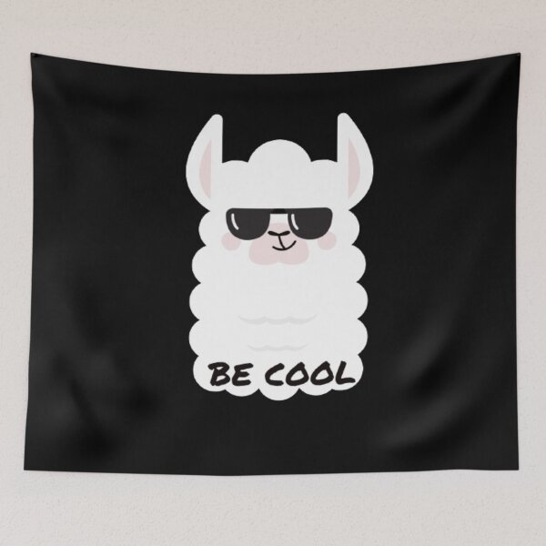 Item preview, be cool Llama designed and sold by Lofi8Store.