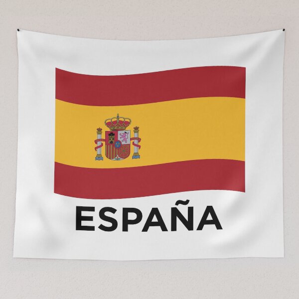 Item preview, Spain Wave Flag With Text - Bandera de España (On White) designed and sold by STUDIO-72.