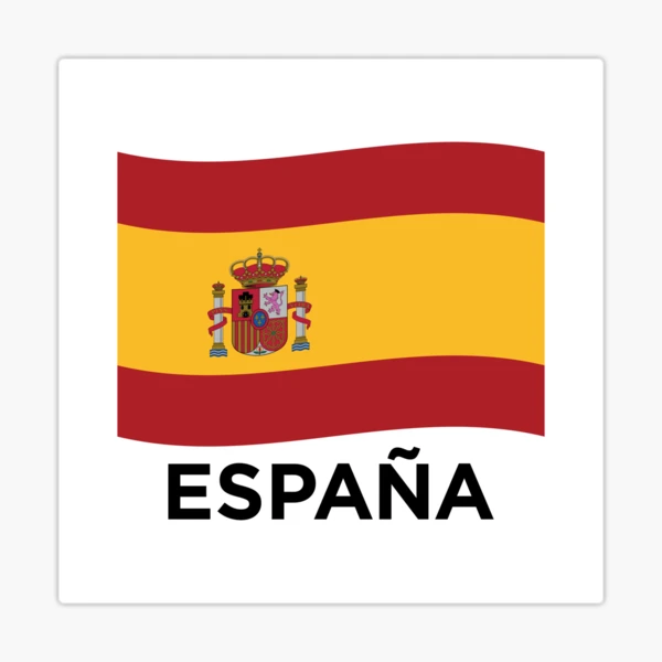Autocollants Drapeau Espagne 75 Mm - Lot De 2 Stickers Vinyle Résistants Pour Voiture, Casque, Vitre (extérieur/intérieur) - 7