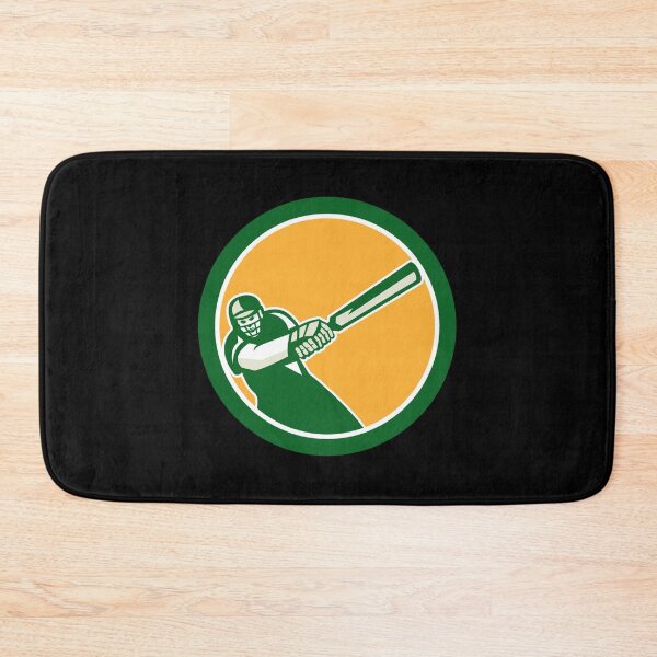 Item preview, Cricket Player Batsman Batting Circle Retro Sticker designed and sold by verarheaf9.