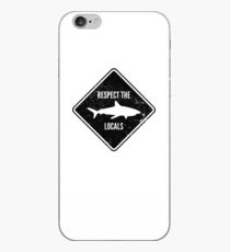Respect The Locals - Shark Diving iPhone Case