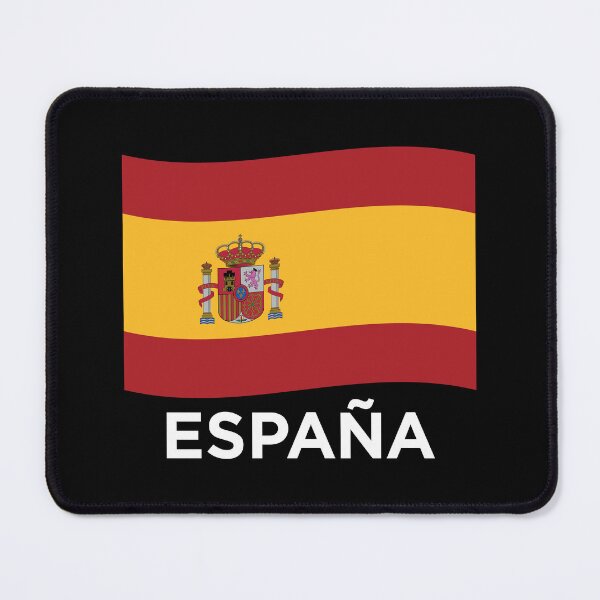 Item preview, Spain Wave Flag With Text - Bandera de España (On Black) designed and sold by STUDIO-72.