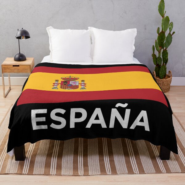Item preview, Spain Wave Flag With Text - Bandera de España (On Black) designed and sold by STUDIO-72.