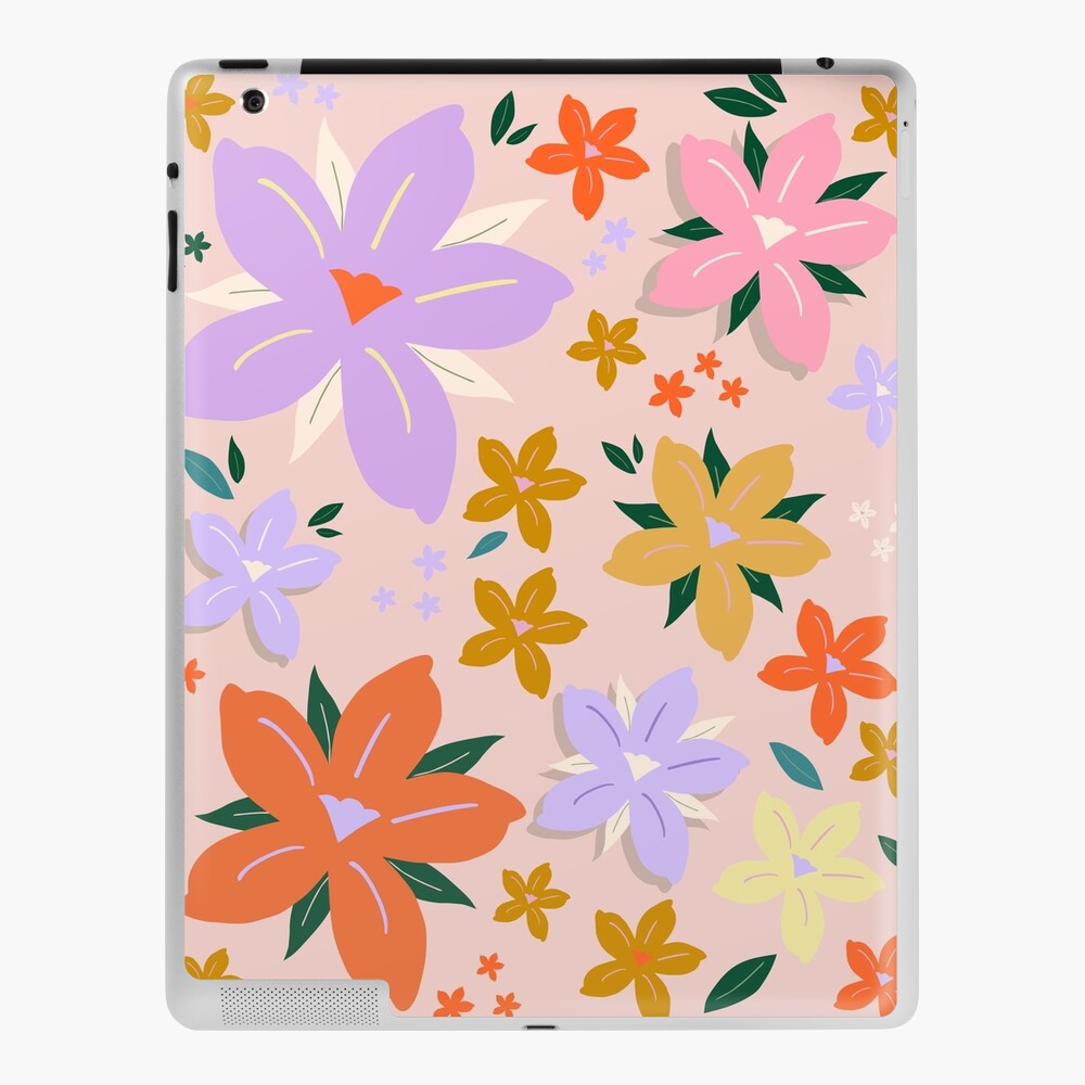 Les Fleurs, 04 - Abstract Retro Floral Print Preppy Colorful Aesthetic  Flowers Wall Tapestry by Daily Regina Designs