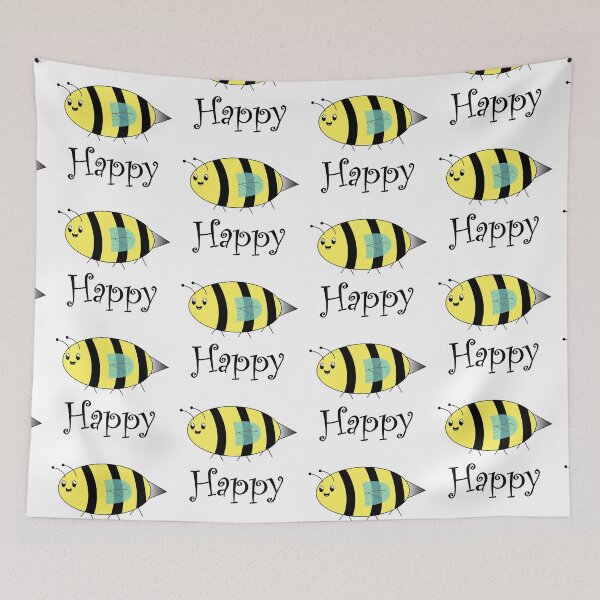 Item preview, Bee Happy, Cute Happy Bee designed and sold by JRice66.