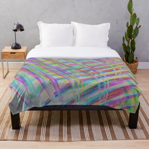Item preview, Neon Glitch Palm Leaf - Colorful - Rainbow Neon - Glitchy Abstract Pattern designed and sold by SayWhatYouFeel.