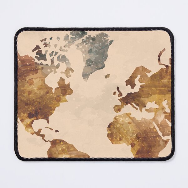 Item preview, World Map Abstract Art designed and sold by SharpWallArts.