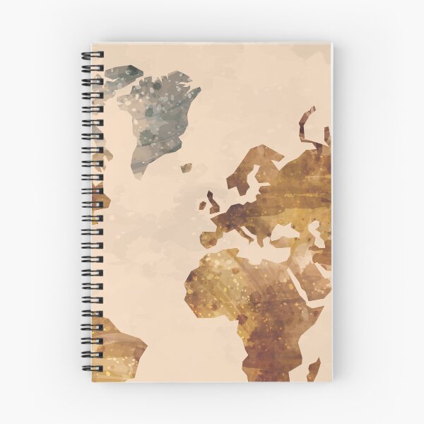 Item preview, World Map Abstract Art designed and sold by SharpWallArts.