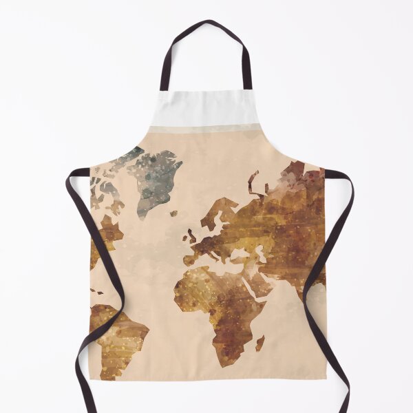 Item preview, World Map Abstract Art designed and sold by SharpWallArts.