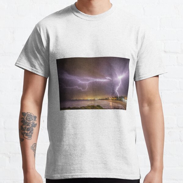 Lightning over Wollongong City Beach Classic T-Shirt