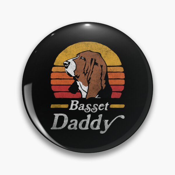 Item preview, Retro Vintage Basset Hound Daddy designed and sold by More Cute Dogs.