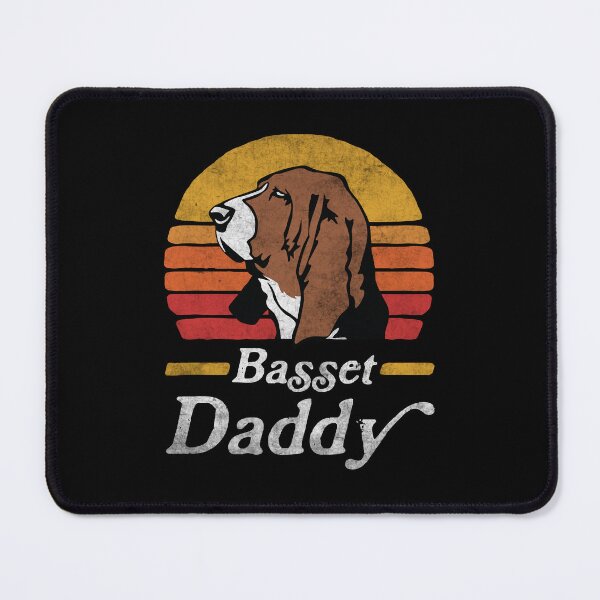 Item preview, Retro Vintage Basset Hound Daddy designed and sold by More Cute Dogs.
