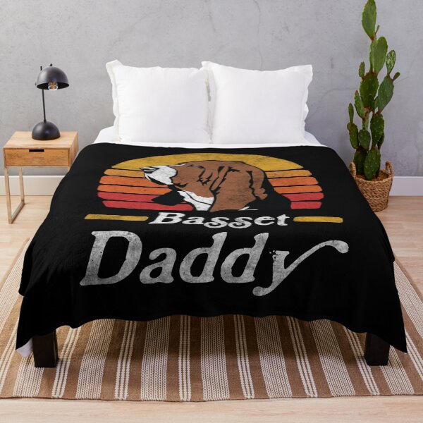 Item preview, Retro Vintage Basset Hound Daddy designed and sold by More Cute Dogs.