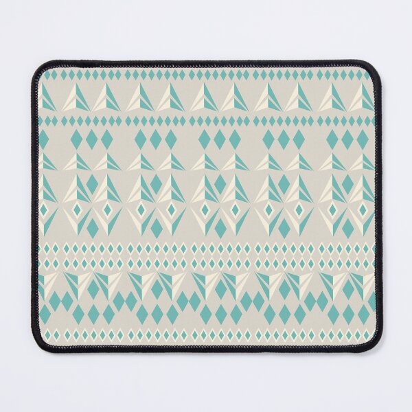 Item preview, Tribal geometric pattern - light blue and grey designed and sold by BrankaPD.