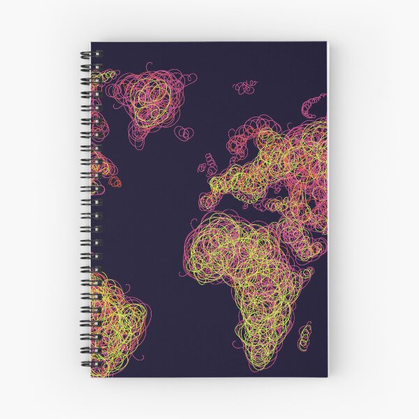 Item preview, World Map Abstract Art designed and sold by SharpWallArts.
