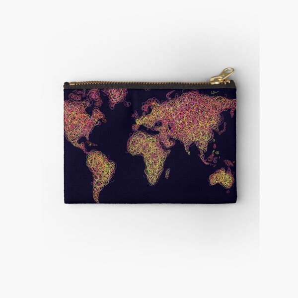 Item preview, World Map Abstract Art designed and sold by SharpWallArts.