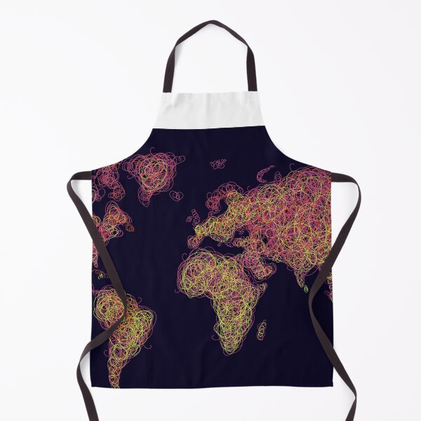 Item preview, World Map Abstract Art designed and sold by SharpWallArts.
