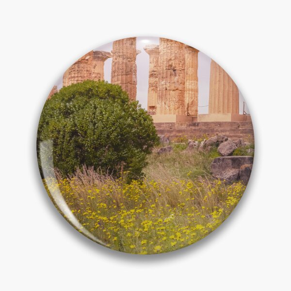 Item preview, Selinunte Sicily With Wildflowers designed and sold by PhotoArt by Joan Carroll.
