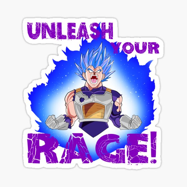 super saiyan blue evolution vegeta Sticker for Sale by Marty Thor