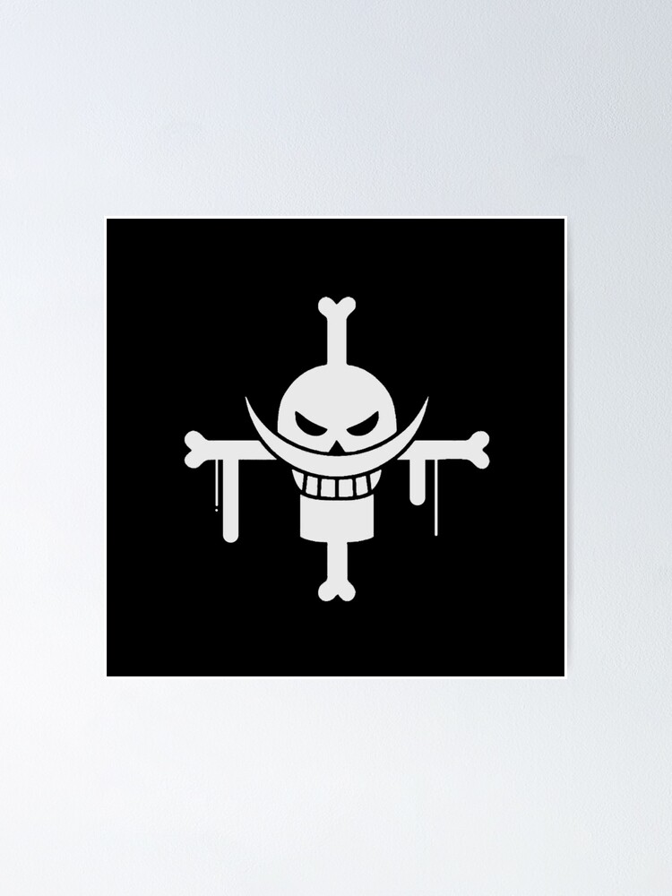 White Beard Pirate Mark Poster For Sale By Saro0paradise Redbubble