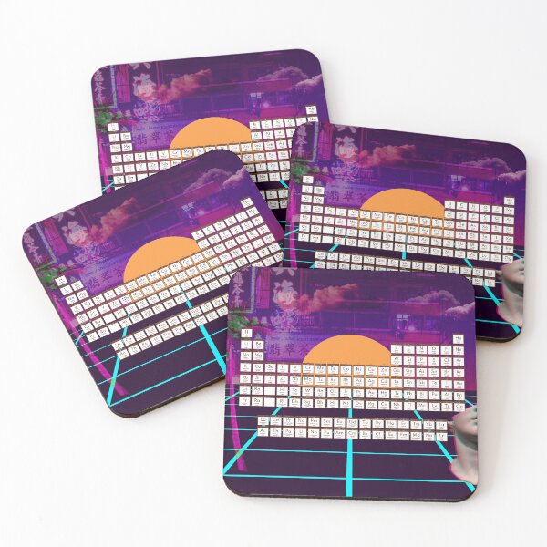 Item preview, Periodic Table of Elements Vaporwave designed and sold by Simply Lovely Energy.