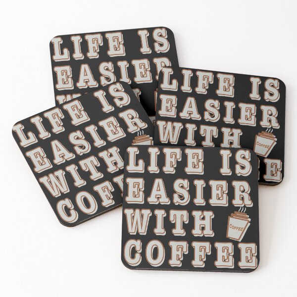 Item preview, Life is easier with coffee. designed and sold by SunriseD.